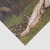 Kirke (Frau mit wildem Tiger) (von John Collier) Seidenpapier (Detail)
