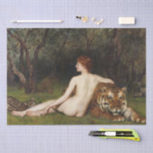 Kirke (Frau mit wildem Tiger) (von John Collier) Seidenpapier (Handwerk)
