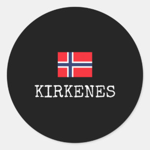 Kirkenes Norwegen Land Familienreise Reise Kinder Runder Aufkleber