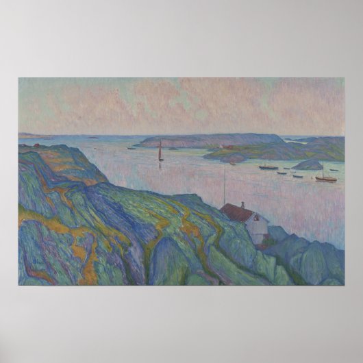 Kirkesund, 1911 (Öl auf Leinwand) Poster (Vorne)