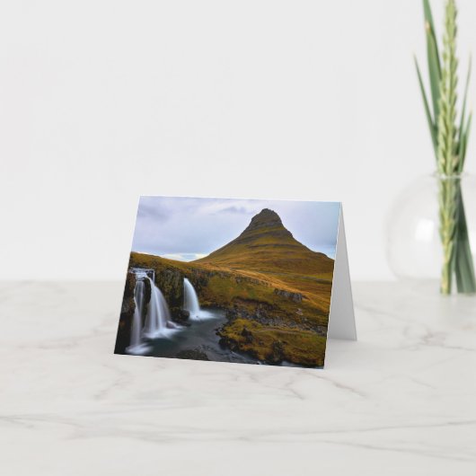 Kirkjufell, Island danke dir Karte. (Vorderseite)