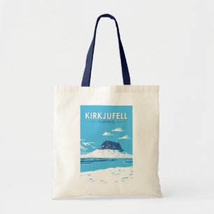 Kirkjufell Island Reise Kunst Vintage Tragetasche