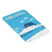 Kirkjufell Island Reisen Vintag Magnet (Rechte Seite)