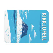 Kirkjufell Island Reisen Vintag Magnet (Horizontal)