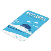 Kirkjufell Island Reisen Vintag Magnet (Linke Seite)