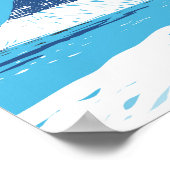 Kirkjufell Island Reisen Vintag Poster (Ecke)