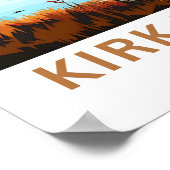 Kirkjufell Island Travel Print Poster (Ecke)