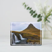 Kirkjufell, isländische Souvenir-Postkarte Postkarte (Stehend Vorderseite)
