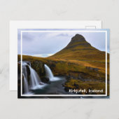 Kirkjufell, isländische Souvenir-Postkarte Postkarte (Vorne/Hinten)