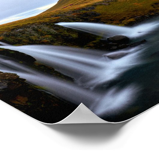 Kirkjufell, Landschaftspopster Poster (Ecke)