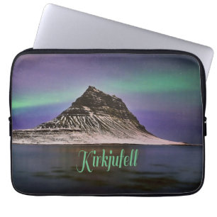 Kirkjufell Mountain in Island Nordlichter Laptopschutzhülle
