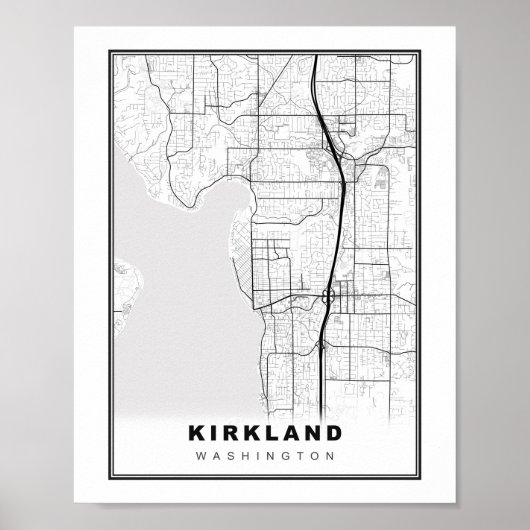 Kirkland Map Poster (Vorne)