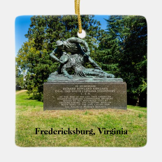 Kirkland Monument Fredericksburg Keramikornament (Vorderseite)