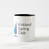 Kirkland Segelclub-Logo Zweifarbige Tasse (Mittel)