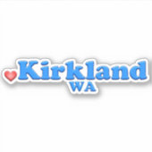 Kirkland Washington Aufkleber (Vorderseite)