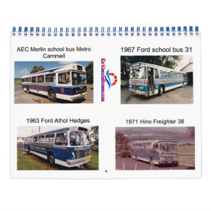 Kirklands-Busse der 60er und 70er Jahre Kalender