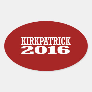 Kirkpatrick - Ann Kirkpatrick 2016 Ovaler Aufkleber