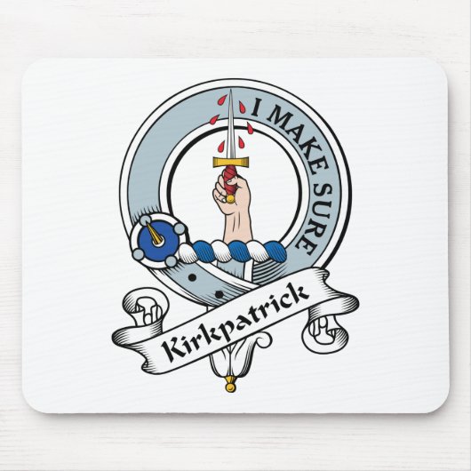 Kirkpatrick Clan-Abzeichen Mousepad (Vorne)