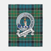 Kirkpatrick Clan Abzeichen Tartan Kariert Fleecedecke (Vorderseite)
