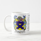 Kirkpatrick Familien-Wappen Tasse (Links)