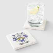 Kirkpatrick Familienwappen-Wappen Steinuntersetzer (Seitenansicht)