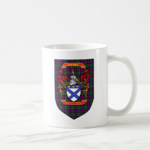 Kirkpatrick Kilpatrick Wappen auf Colquhoun Tartan Kaffeetasse