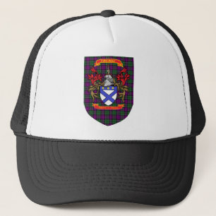 Kirkpatrick Kilpatrick Wappen auf Colquhoun Tartan Truckerkappe