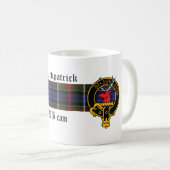Kirkpatrick schottische Wappen- und Tartan-Tasse Kaffeetasse (VorderseiteRechts)