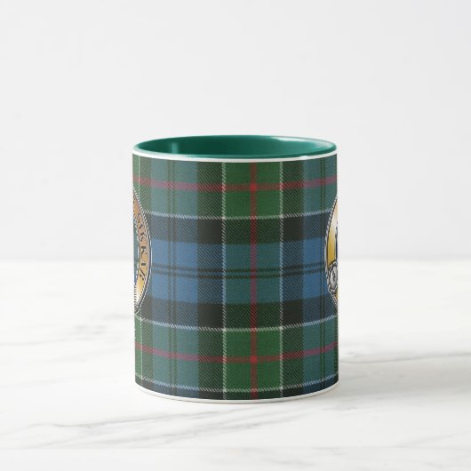 Kirkpatrick Tartan & Abzeichen Tasse (Zentrum)