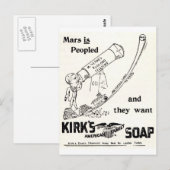 Kirk's Soap Campy Ad über MARS Postkarte (Vorne/Hinten)
