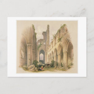 Kirkstall Abbey, die Nave und der Chor von 'The Mo Postkarte