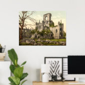 Kirkstall Abbey, Leeds, Yorkshire, England Poster (Heimbüro)