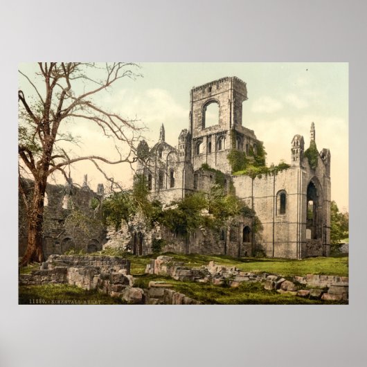 Kirkstall Abbey, Leeds, Yorkshire, England Poster (Vorne)