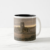 Kirkstall Abtei, Yorkshire - Abend Zweifarbige Tasse (VorderseiteRechts)