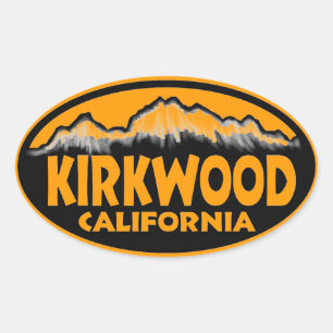 Kirkwood California Orange Aufkleber