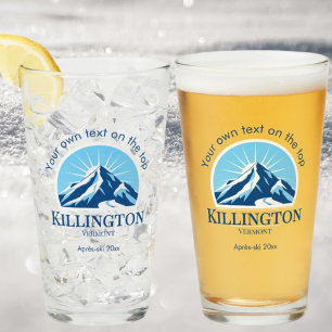 Kirkwood California Skigebiet trinkt Bier Glas
