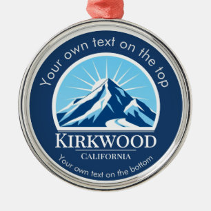 Kirkwood California Skiort Medaille Ornament Aus Metall