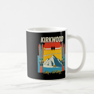 Kirkwood Kalifornien Ski All Day - Retro Vintage S Kaffeetasse