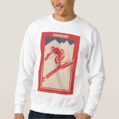 Kirkwood Mountain Resort in Kalifornien - Retro Sk Sweatshirt (Vorderseite)