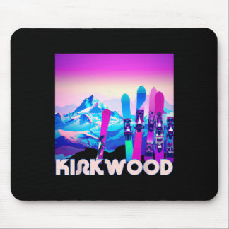 Kirkwood Ski - Retro 80er Jahre Style Ski und Snow Mousepad