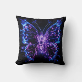 Kirlian Butterfly: Leuchtende Aura Kissen