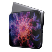 Kirlian Emberflow: Elektrischer Nebel Laptopschutzhülle (Vorderseite Links)