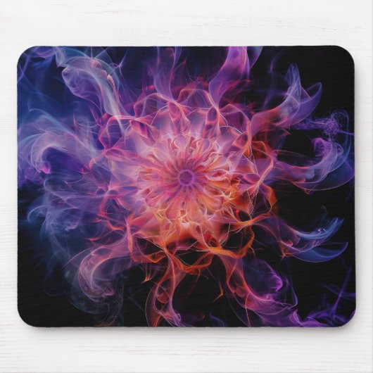 Kirlian Emberflow: Elektrischer Nebel Mousepad (Vorne)