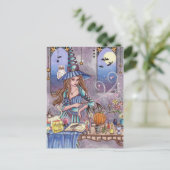 Kirra - Rotzunge, Katze und Schüssel Postkarte (Stehend Vorderseite)