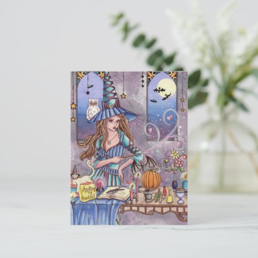 Kirra - Rotzunge, Katze und Schüssel Postkarte (Stehend Vorderseite)