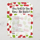 Kirries, wie gut Sie das Bride-Spiel kennen Einladung (Vorne/Hinten)