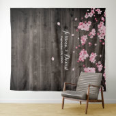 Kirry Blossom Rustikaler Stall Hochzeitsstorte Wandteppich (Beispiel (Horizontal))