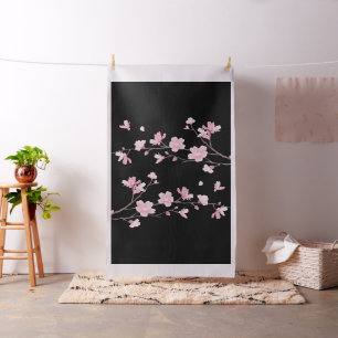 Kirry Blossom - Schwarz Stoff