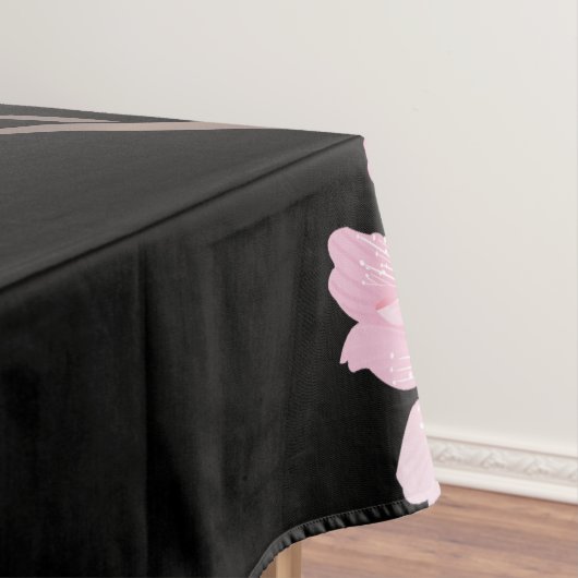 Kirry Blossom - Schwarz Tischdecke (Beispiel)