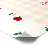 Kirsch-Baby-Party Poster (Ecke)